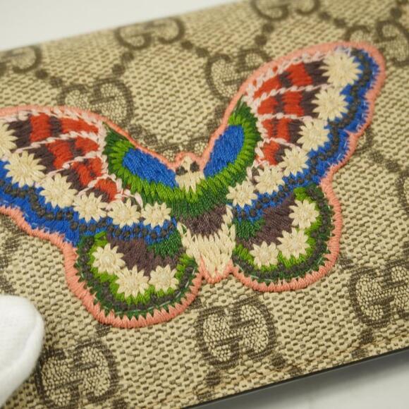 Gucci Wallet GG Supreme Brown Gold hardware - Picture 9 of 11